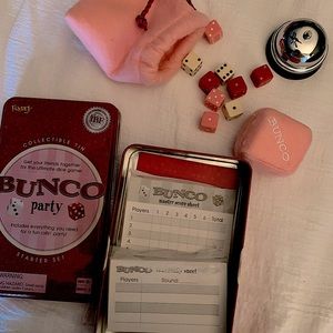 3 games in new/like new condition in tin boxes. Hoopla, Spoons & Bunco Party